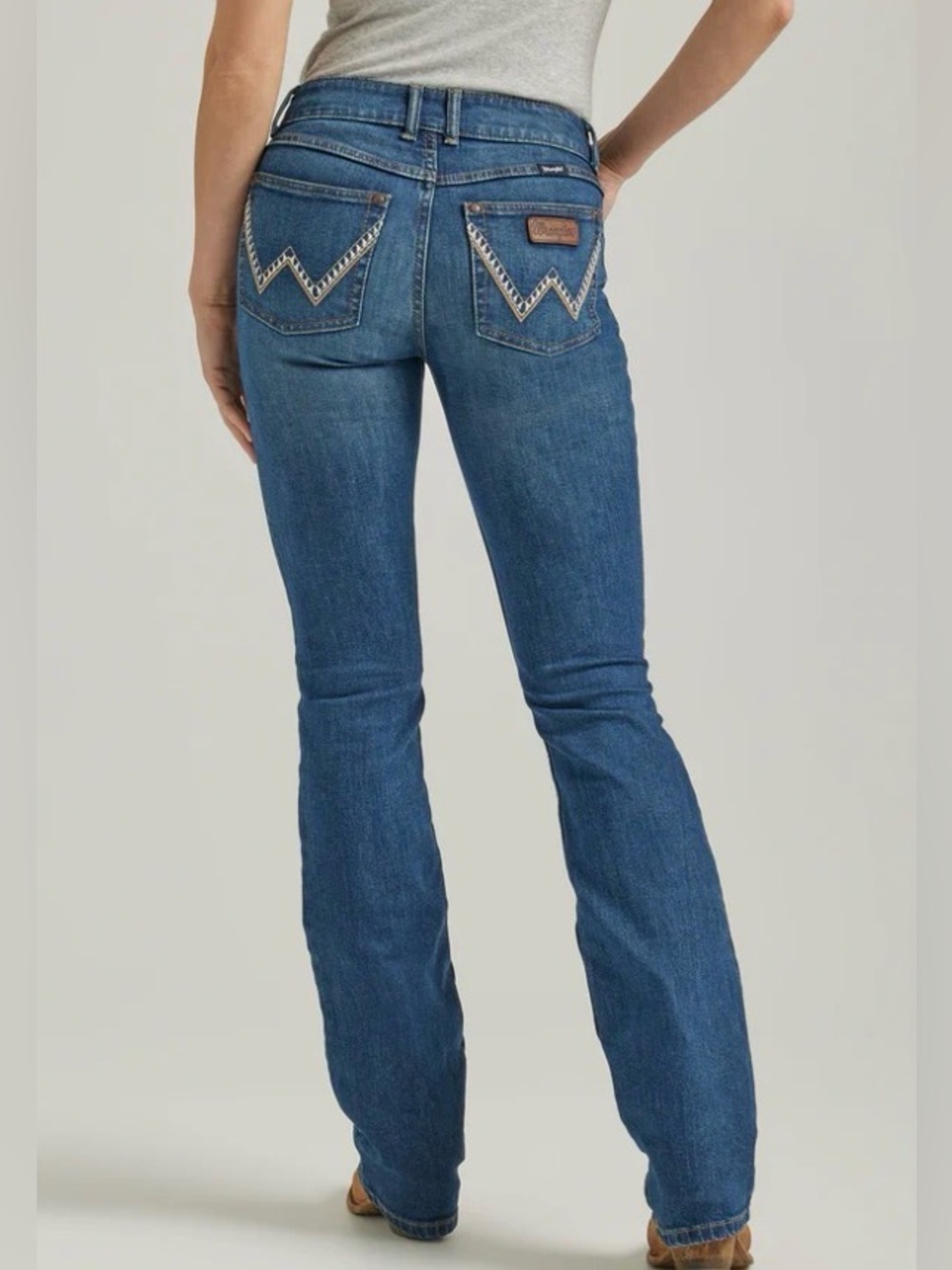 Wrangler Retro Mae Emma Bootcut Jeans Women 30x32 Mid Rise Western